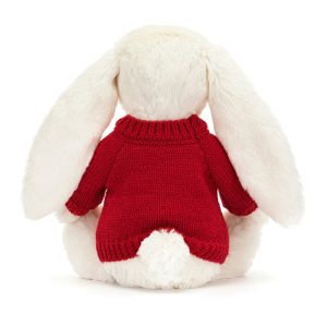 Bashful Twinkle Bunny with Personalised Red Jumper