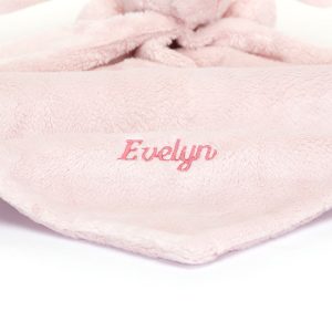 Personalised Bashful Pink Bunny Soother